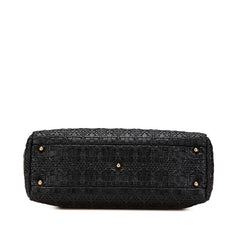 ディオール レディディオール ハンドバッグ ショルダーバッグ 2WAY ブラック レザー レディース Dior 【中古】