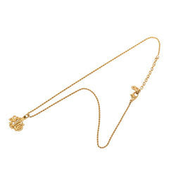 ディオール ヴィンテージ ロゴ ネックレス ゴールド メッキ レディース Dior 【中古】