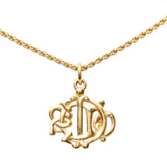 ディオール ヴィンテージ ロゴ ネックレス ゴールド メッキ レディース Dior 【中古】