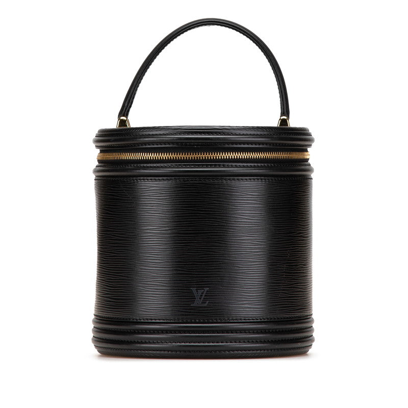 ルイ ヴィトン エピ カンヌ ハンドバッグ バニティバッグ M48032 ノワール ブラック レザー レディース LOUIS VUITTON 【中古】