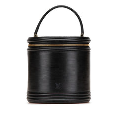 ルイ ヴィトン エピ カンヌ ハンドバッグ バニティバッグ M48032 ノワール ブラック レザー レディース LOUIS VUITTON 【中古】