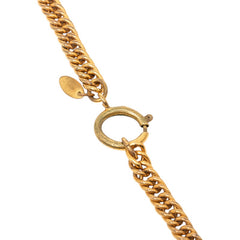 シャネル ココマーク 王冠 チェーンネックレス ゴールド メッキ レディース CHANEL 【中古】