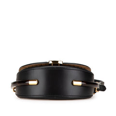 フェンディ ムーンライト ショルダーバッグ 8BT346 ブラック ブラウン レザー レディース FENDI 【中古】