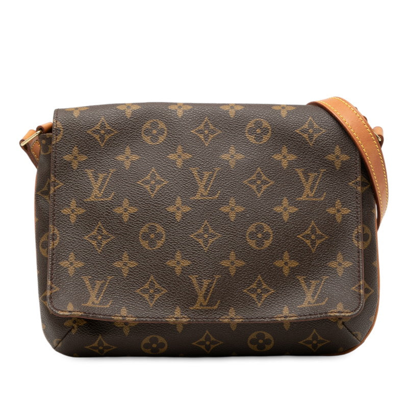 ルイ ヴィトン モノグラム ミュゼット タンゴ ショート ショルダーバッグ M51257 ブラウン PVC レザー レディース LOUIS VUITTON 【中古】