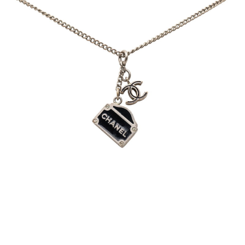 シャネル ココマーク 31 RUE CAMBON PARIS ネックレス シルバー ブラック メタル レディース CHANEL 【中古】