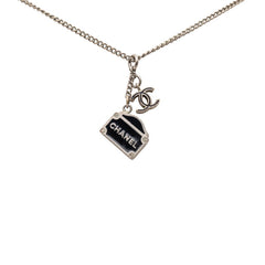 シャネル ココマーク 31 RUE CAMBON PARIS ネックレス シルバー ブラック メタル レディース CHANEL 【中古】