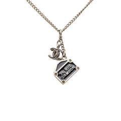 シャネル ココマーク 31 RUE CAMBON PARIS ネックレス シルバー ブラック メタル レディース CHANEL 【中古】