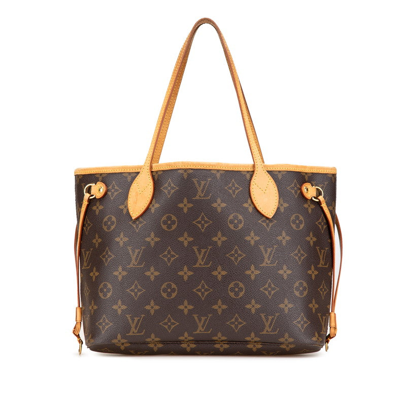 ルイ ヴィトン モノグラム ネヴァーフルPM ハンドバッグ トートバッグ M40155 ブラウン PVC レザー レディース LOUIS VUITTON 【中古】
