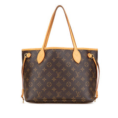 ルイ ヴィトン モノグラム ネヴァーフルPM ハンドバッグ トートバッグ M40155 ブラウン PVC レザー レディース LOUIS VUITTON 【中古】