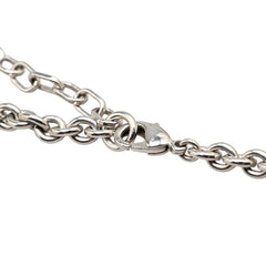 ディオール チェーン ネックレス シルバー メタル ラインストーン レディース Dior 【中古】