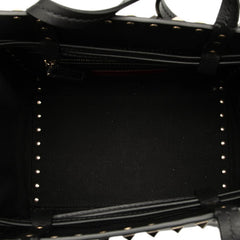 ヴァレンティノ ロックスタッズ ハンドバッグ ショルダーバッグ ブラック レザー レディース VALENTINO 中古