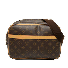 ルイ ヴィトン モノグラム リポーターPM 斜め掛け ショルダーバッグ M45254 ブラウン PVC レザー レディース LOUIS VUITTON 【中古】