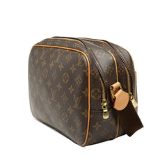 ルイ ヴィトン モノグラム リポーターPM 斜め掛け ショルダーバッグ M45254 ブラウン PVC レザー レディース LOUIS VUITTON 【中古】
