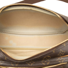 ルイ ヴィトン モノグラム リポーターPM 斜め掛け ショルダーバッグ M45254 ブラウン PVC レザー レディース LOUIS VUITTON 【中古】