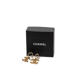 シャネル ココマーク ラメ スウィング ピアス 05A刻印 ゴールド メッキ レディース CHANEL 【中古】