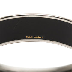 エルメス エマイユGM 七宝焼き バングル ブラック メタル レディース HERMES 【中古】