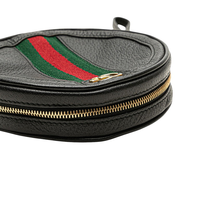 グッチ オフィディア シェリーライン ポーチ 小物入れ 574841 ブラック マルチカラー レザー レディース GUCCI 【中古】
