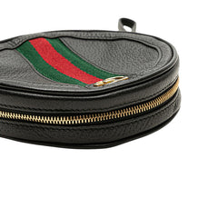 グッチ オフィディア シェリーライン ポーチ 小物入れ 574841 ブラック マルチカラー レザー レディース GUCCI 【中古】