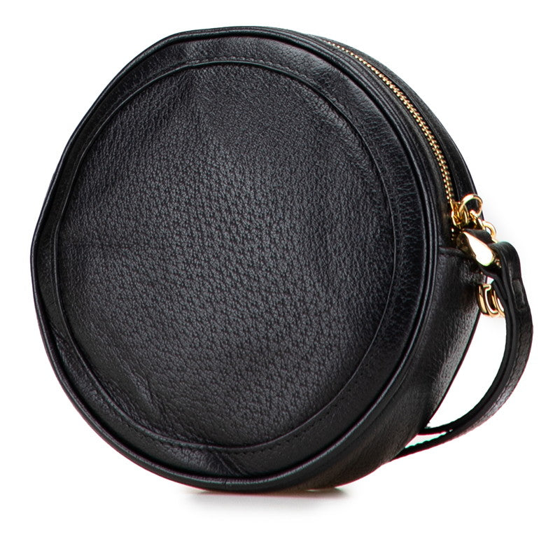 グッチ オフィディア シェリーライン ポーチ 小物入れ 574841 ブラック マルチカラー レザー レディース GUCCI 【中古】