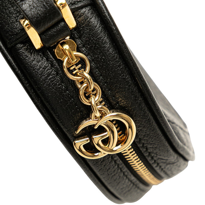 グッチ オフィディア シェリーライン ポーチ 小物入れ 574841 ブラック マルチカラー レザー レディース GUCCI 【中古】