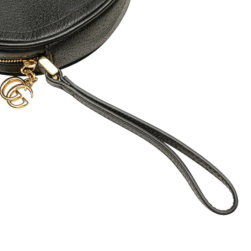グッチ オフィディア シェリーライン ポーチ 小物入れ 574841 ブラック マルチカラー レザー レディース GUCCI 【中古】