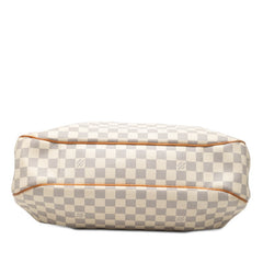 ルイ ヴィトン ダミエ アズール イーヴォラMM ハンドバッグ ショルダーバッグ 2WAY N41133 ホワイト PVC レザー レディース LOUIS VUITTON 【中古】