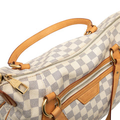 ルイ ヴィトン ダミエ アズール イーヴォラMM ハンドバッグ ショルダーバッグ 2WAY N41133 ホワイト PVC レザー レディース LOUIS VUITTON 【中古】