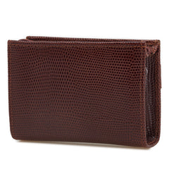 サルヴァトーレフェラガモ ヴァラリボン リザード型押し ポーチ 小物入れ ブラウン レザー レディース Salvatore Ferragamo 【中古】