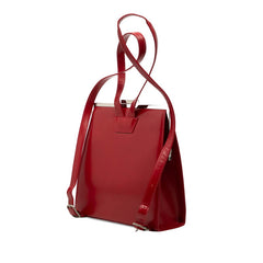 サンローラン リュック デイパック バックパック レッド レザー レディース SAINT LAURENT 【中古】