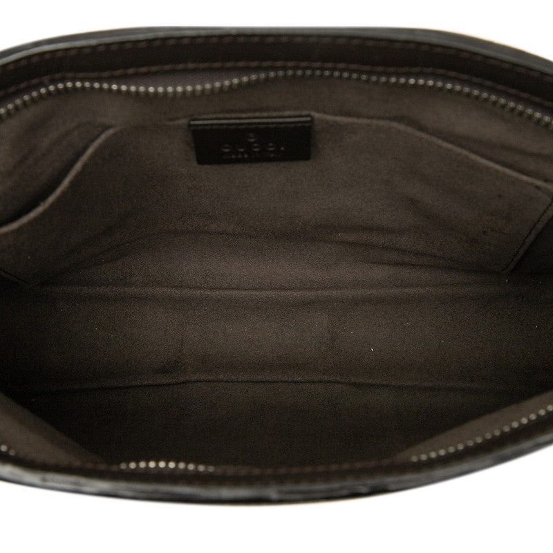 グッチ GGスプリーム シェリーライン クラッチバッグ セカンドバッグ 475316 ベージュ PVC レザー レディース GUCCI 【中古】