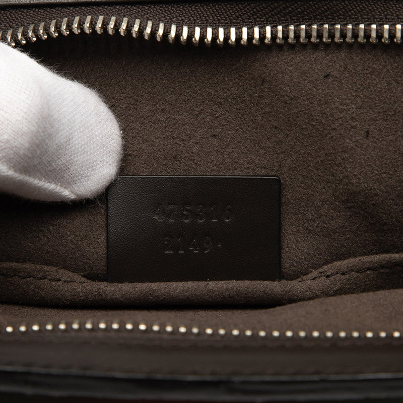 グッチ GGスプリーム シェリーライン クラッチバッグ セカンドバッグ 475316 ベージュ PVC レザー レディース GUCCI 【中古】