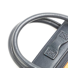 セリーヌ ラゲージ ナノショッパー ハンドバッグ ショルダーバッグ 2WAY オレンジ ブラック ベージュ レザー レディース CELINE 【中古】