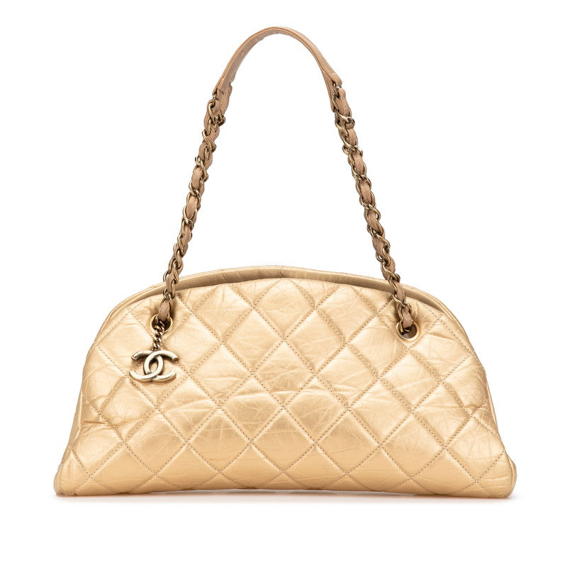 シャネル マトラッセ ココマーク チェーン トートバッグ ゴールド レザー レディース CHANEL 【中古】