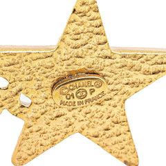 シャネル ココ スター モチーフ ネックレス ブラック ゴールド メッキ レディース CHANEL 【中古】