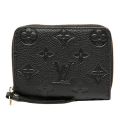 ルイ ヴィトン モノグラム アンプラント ジッピーコインパース コインケース M60574 ノワール ブラック レザー レディース LOUIS VUITTON 【中古】