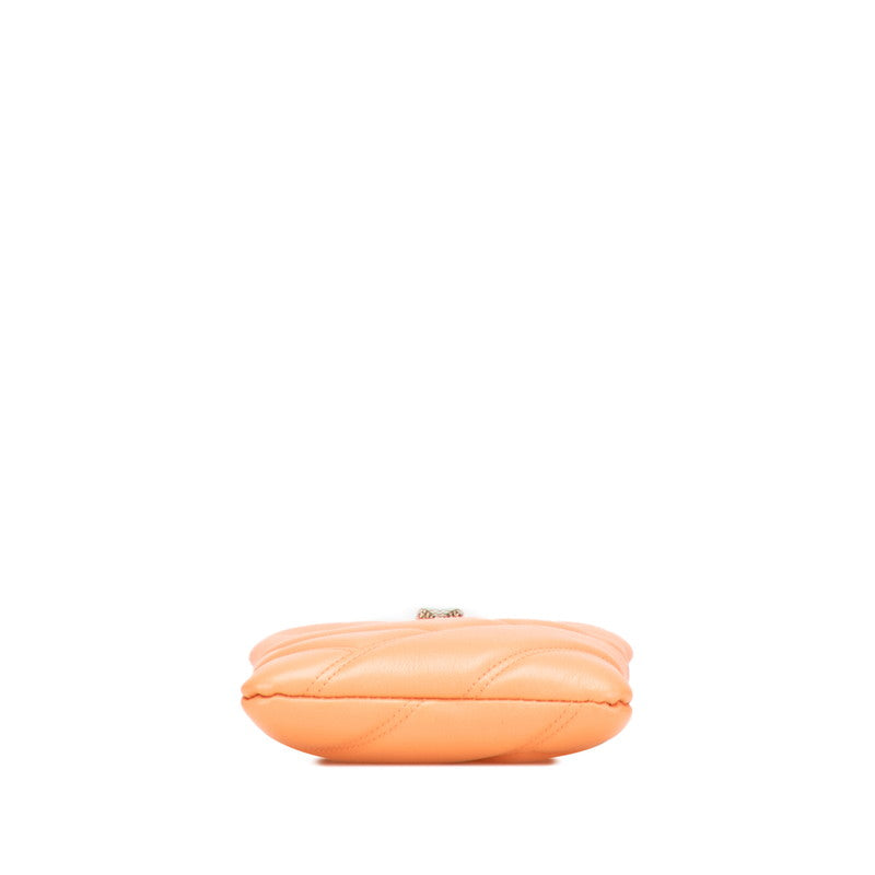 ブルガリ セルペンティ カボション フォンケース 斜め掛け ミニショルダーバッグ サーモンピンク レザー レディース BVLGARI 【中古】