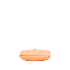 ブルガリ セルペンティ カボション フォンケース 斜め掛け ミニショルダーバッグ サーモンピンク レザー レディース BVLGARI 【中古】
