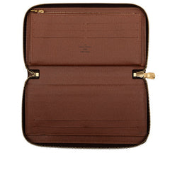 ルイ ヴィトン モノグラム ジッピー オーガナイザー 長財布 M62581 ブラウン PVC レザー レディース LOUIS VUITTON 【中古】