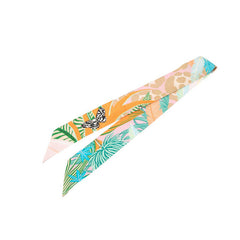 エルメス ツイリー JAGUAR QUETZAL ジャガー ケツァール スカーフ マルチカラー シルク レディース HERMES 【中古】