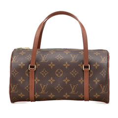 ルイ ヴィトン モノグラム パピヨンPM 26 (旧) ハンドバッグ M51366 ブラウン PVC レザー レディース LOUIS VUITTON 【中古】
