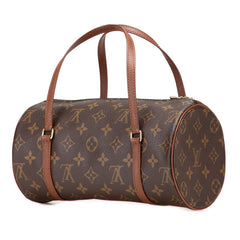 ルイ ヴィトン モノグラム パピヨンPM 26 (旧) ハンドバッグ M51366 ブラウン PVC レザー レディース LOUIS VUITTON 【中古】