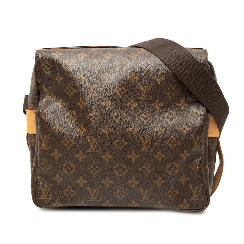 ルイ ヴィトン モノグラム ナヴィグリオ 斜め掛け ショルダーバッグ M50205 ブラウン PVC レザー レディース LOUIS VUITTON 【中古】