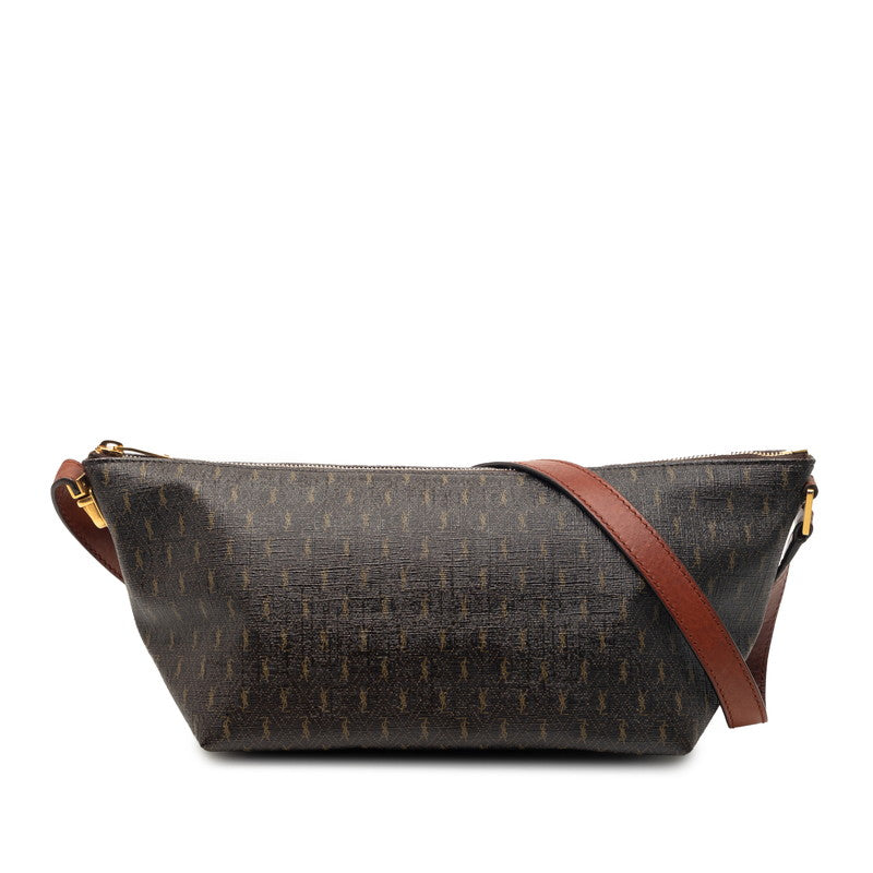 サンローラン ル モノグラム YSLロゴ ワンショルダーバッグ GUE667490 ブラウン PVC レディース SAINT LAURENT 【中古】