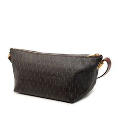 サンローラン ル モノグラム YSLロゴ ワンショルダーバッグ GUE667490 ブラウン PVC レディース SAINT LAURENT 【中古】