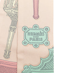 エルメス ツイリー MERVEILLEUSES LANTERNES メルヴェイユーズ ランタン スカーフ ベージュ イエロー マルチカラー シルク レディース HERMES 【中古】