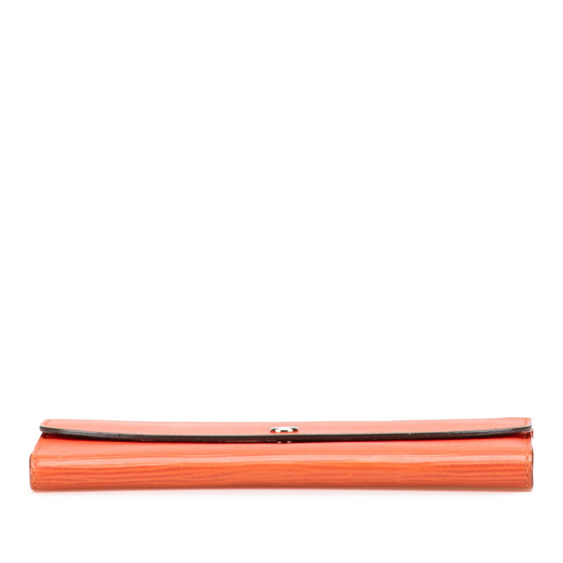 ルイ ヴィトン エピ ポルトフォイユ エミリー 長財布 M60713 オレンジ レザー レディース LOUIS VUITTON 【中古】