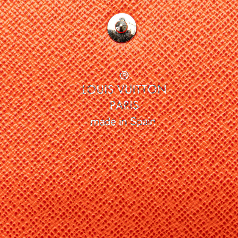 ルイ ヴィトン エピ ポルトフォイユ エミリー 長財布 M60713 オレンジ レザー レディース LOUIS VUITTON 【中古】