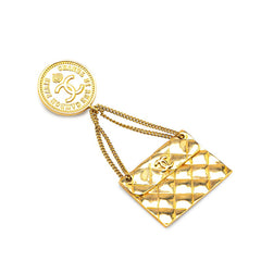 シャネル マトラッセ ココマーク 31 RUE CAMBON PARIS ブローチ ゴールド メッキ レディース CHANEL 【中古】