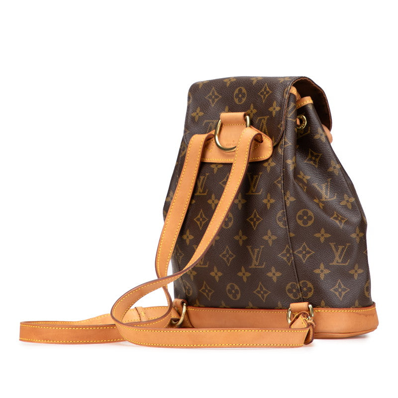 ルイ ヴィトン モノグラム モンスリMM リュック バックパック M51136 ブラウン PVC レザー レディース LOUIS VUITTON 【中古】
