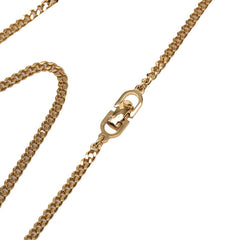 ディオール CDロゴ ネックレス ゴールド ブラック メッキ レディース Dior 【中古】